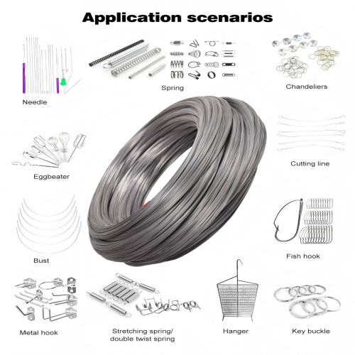 Matte full-hard spring wire